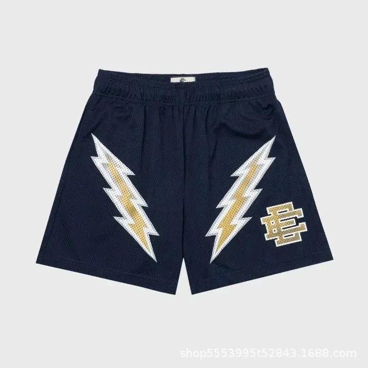 Rick Owens Rick Owens DRKSHDW Navy Lightning Bolt Shorts Navy - 1