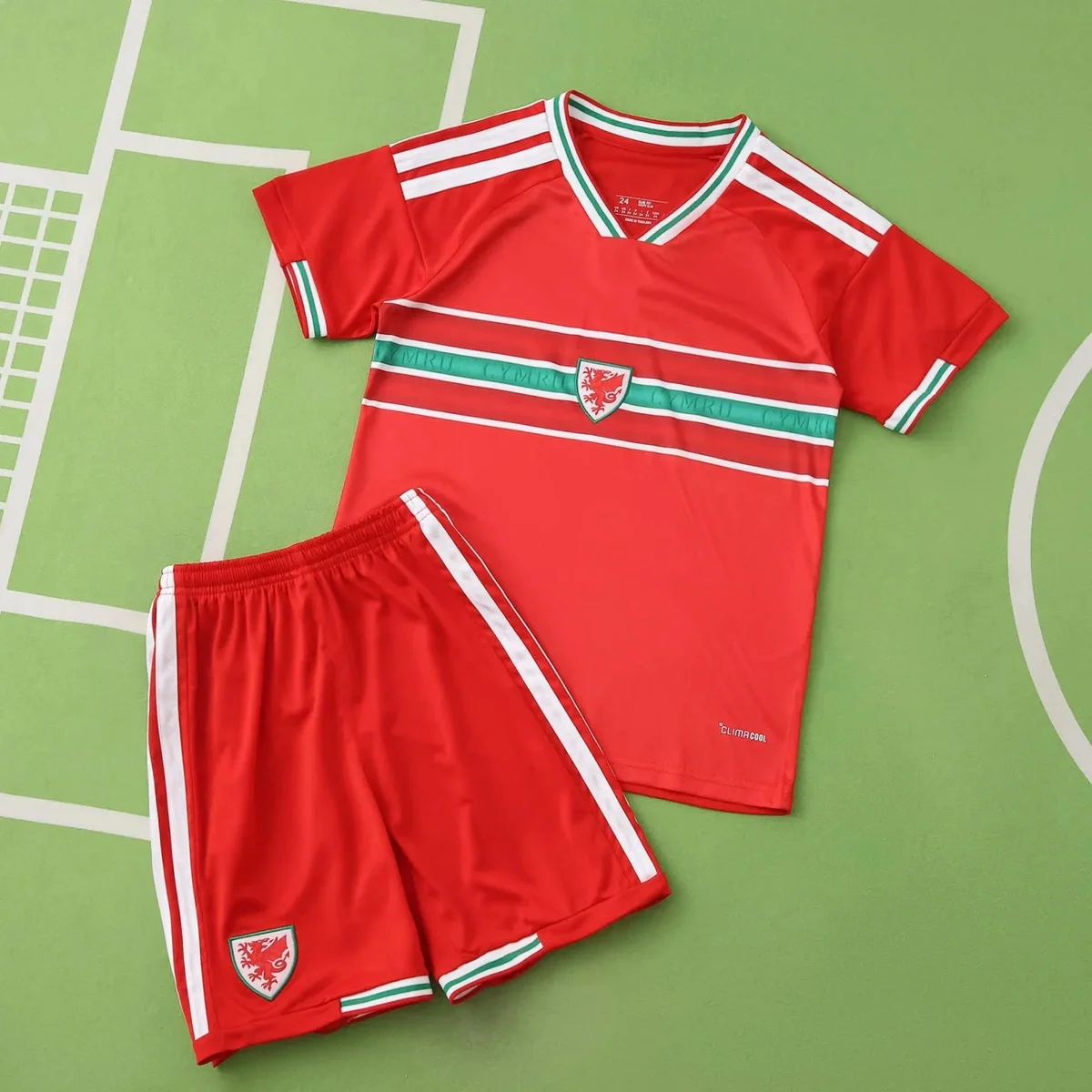 Adidas Adidas Wales NBA Jersey & Shorts Set Red Red - 1