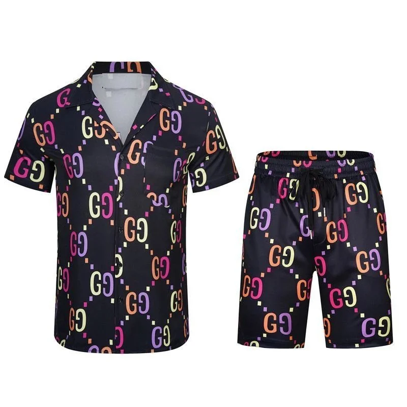 Gucci Gucci GG Supreme Colorful Logo Shorts Set Black - 1