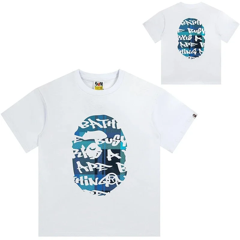 A Bathing Ape A Bathing Ape BAPE STA White Blue Camo T-Shirt White - 1