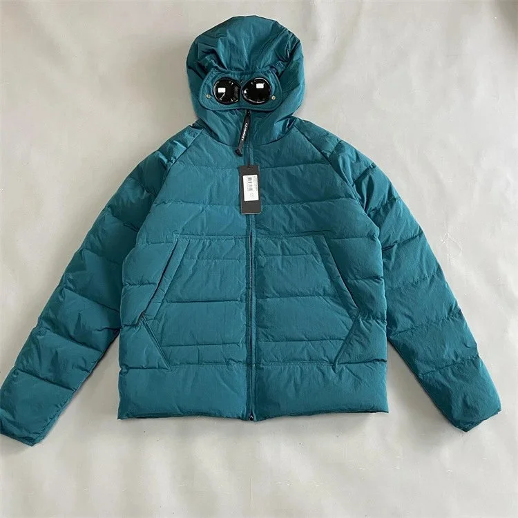 CP Company C.P. Company Goggle Hoodie Parka Teal Green Green - 1