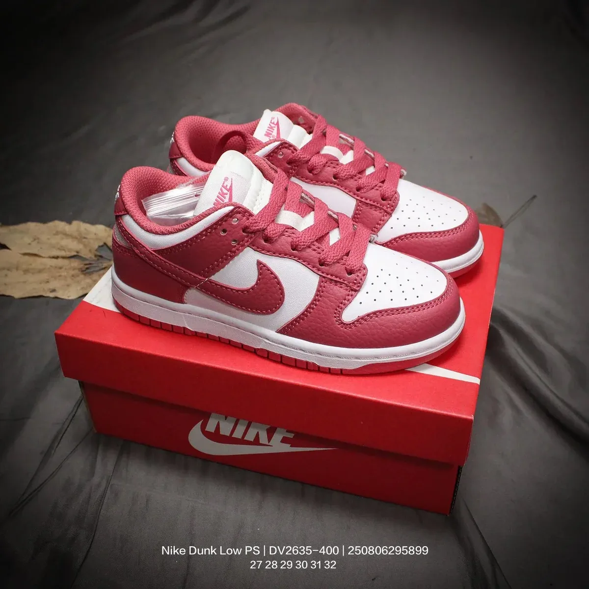 Nike Nike Dunk Low PS Red/White Sneakers Red