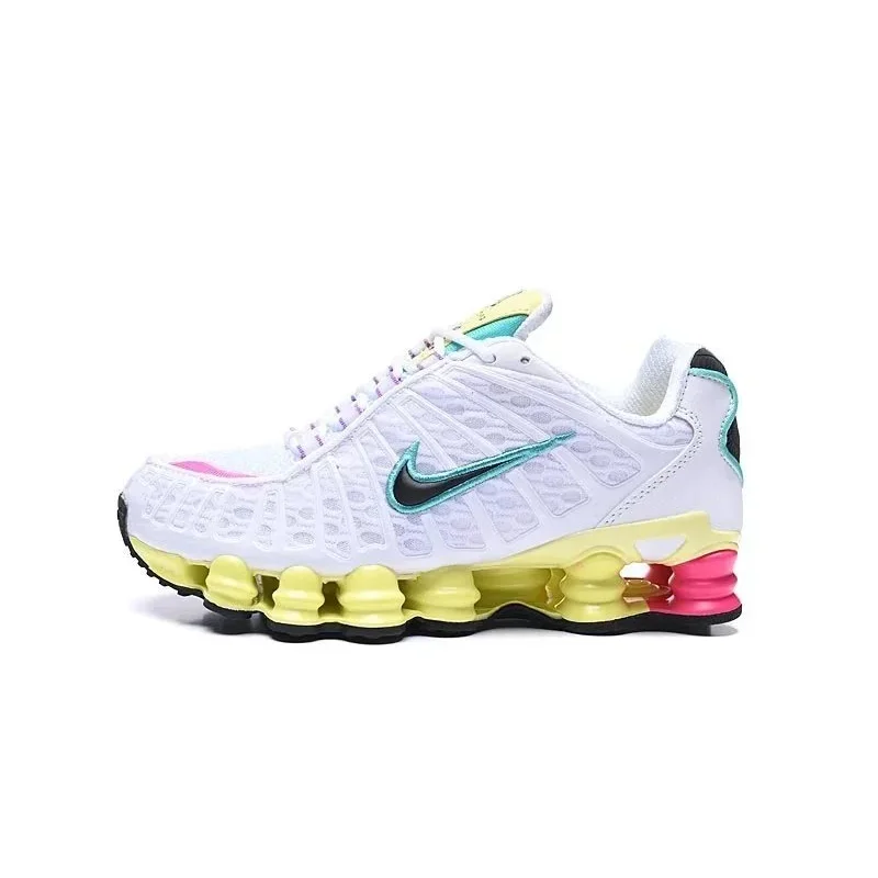 Nike Nike Shox R4 White/Teal/Yellow/Pink Sneakers White