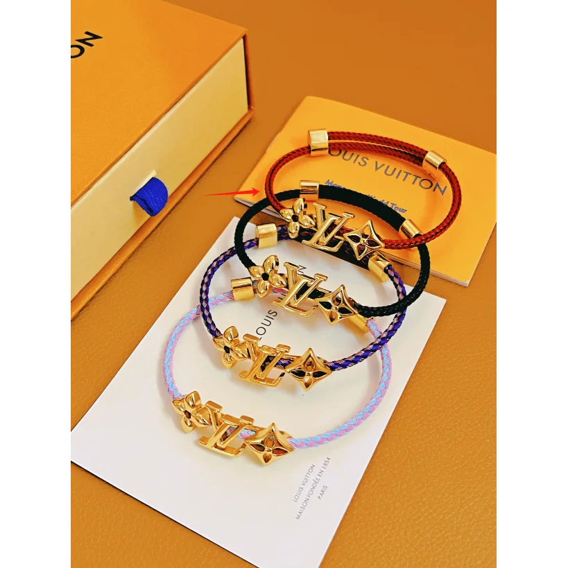 Louis Vuitton Louis Vuitton Monogram Red Bracelet Red