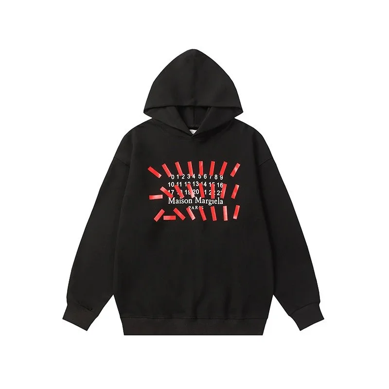 Maison Margiela Maison Margiela Replica Black/Red Hoodie Black