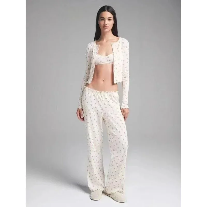 Other Floral Cardigan Set in Cream Cream - 1