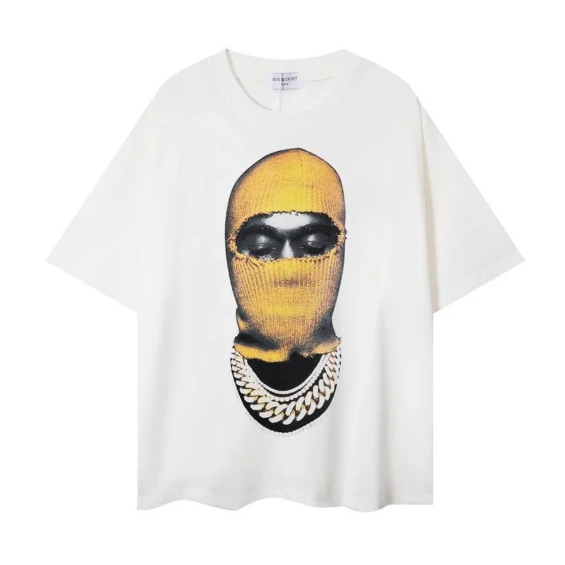 SIN BORDES SIN BORDES Balaclava Chain Graphic T-Shirt White White - 1