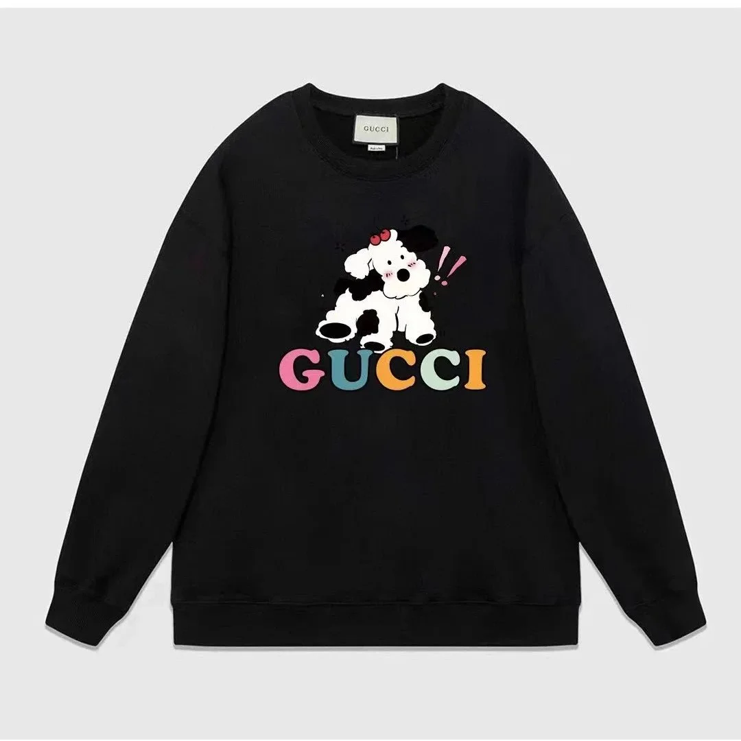 Gucci Gucci Dog Print Black Sweatshirt Black