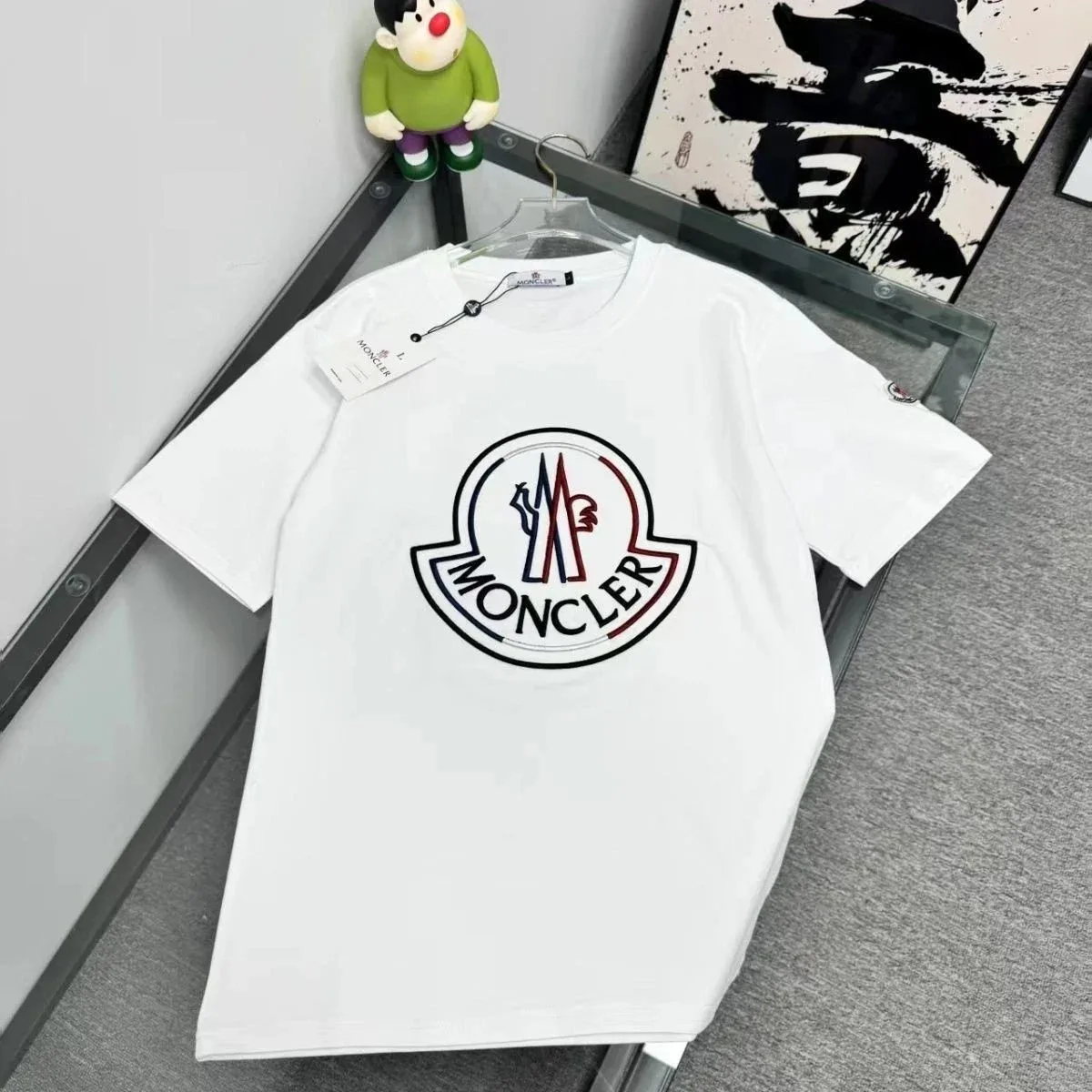 Moncler Moncler White Logo T-Shirt White