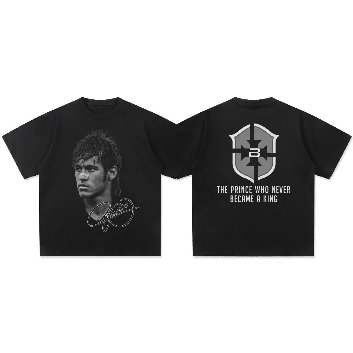 Other Black 'The Prince Who Never Became a King' T-Shirt Black - 1
