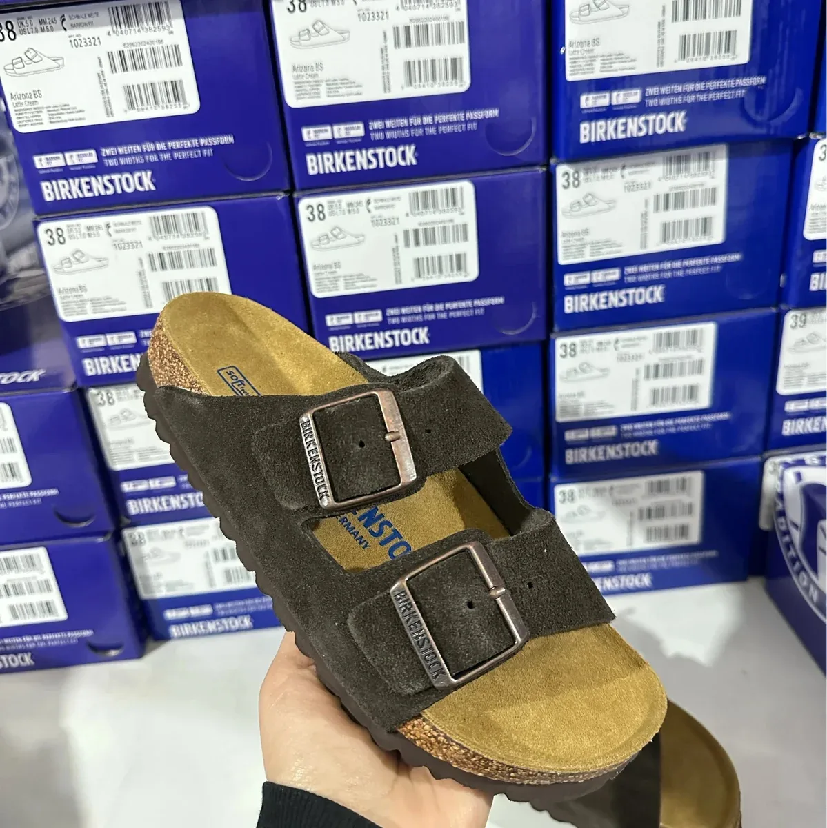 Birkenstock Birkenstock Arizona Chocolate Brown Dual Buckle Sandals Brown - 1