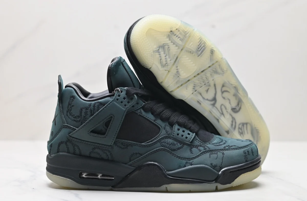 Jordan Air Jordan Air Jordan 4 Woven Shorts Dark Teal Sneakers Blue - 1