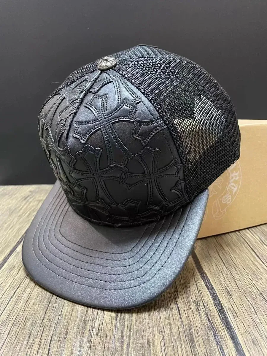 Chrome Hearts Chrome Hearts CH Cross Black Trucker Hat Black - 1
