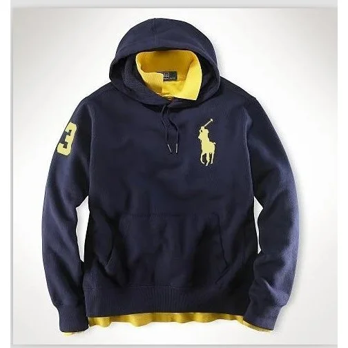 Polo Ralph Lauren Polo Ralph Lauren Big Pony Hoodie Navy/Yellow Navy - 1
