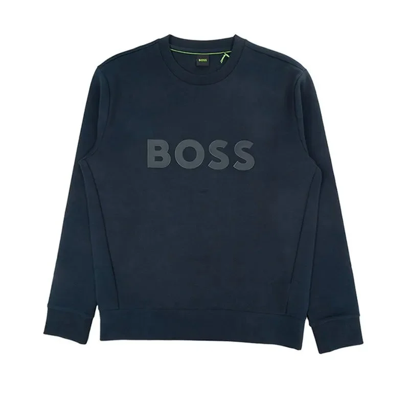 Hugo Boss Hugo Boss Navy Crewneck Sweatshirt Navy - 1