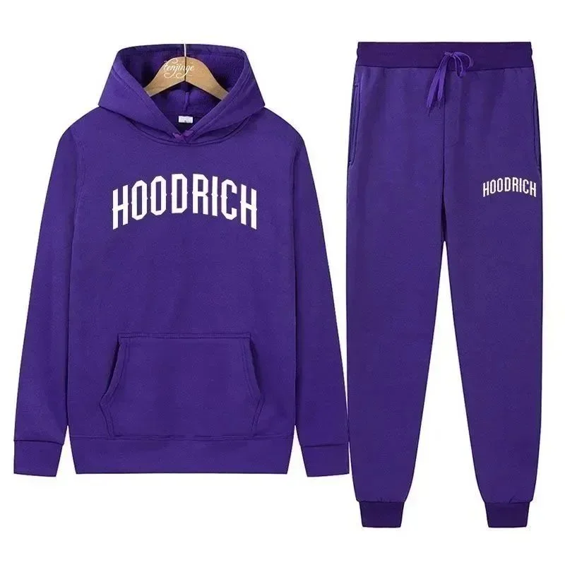 Other Hoodrich Purple Hoodie & Sweatpants Set Purple - 1