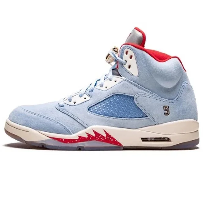 Nike Nike Air Jordan 5 High Ice Blue Sneakers Blue - 1
