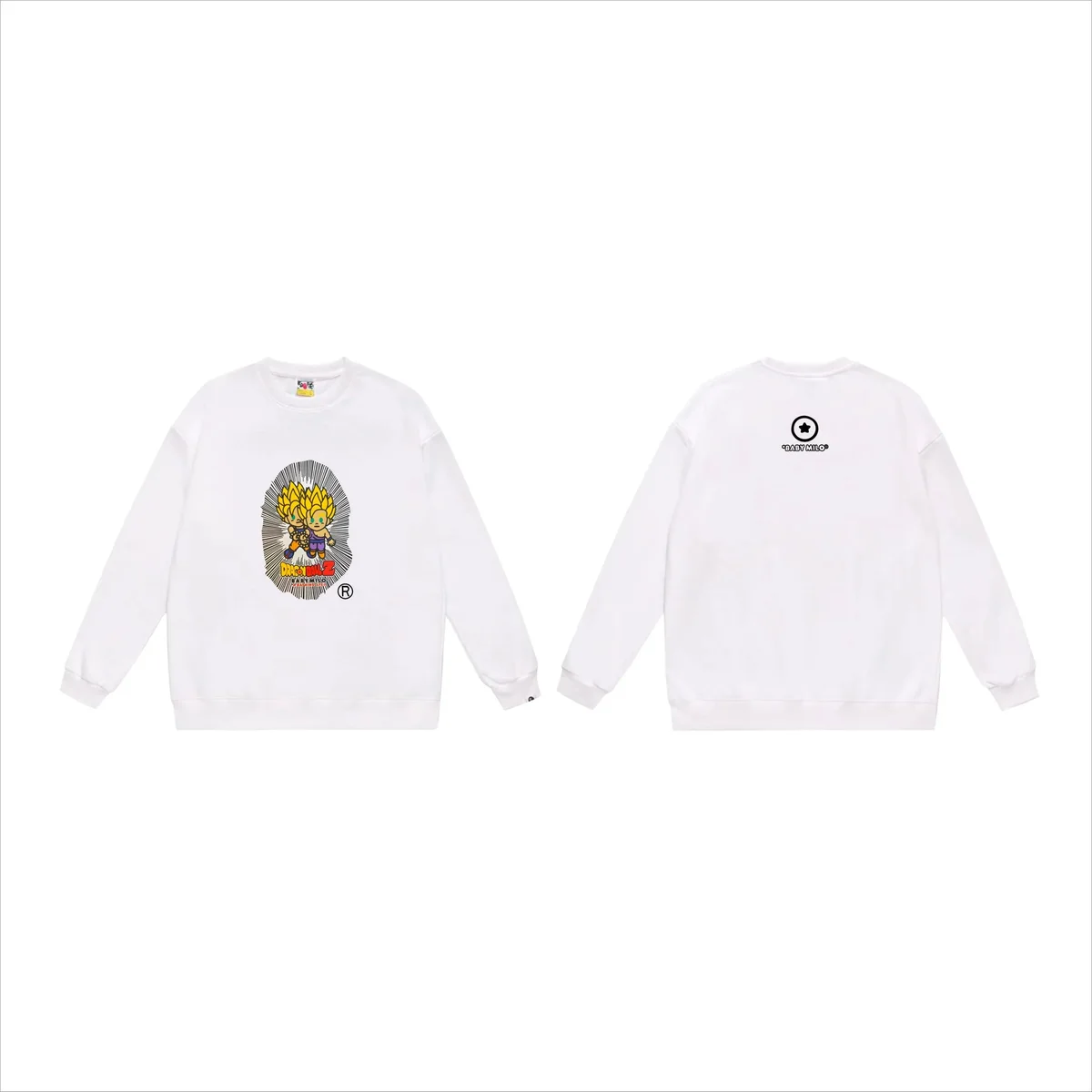 A Bathing Ape A Bathing Ape BAPE STA 555白 Crewneck Sweatshirt White - 1