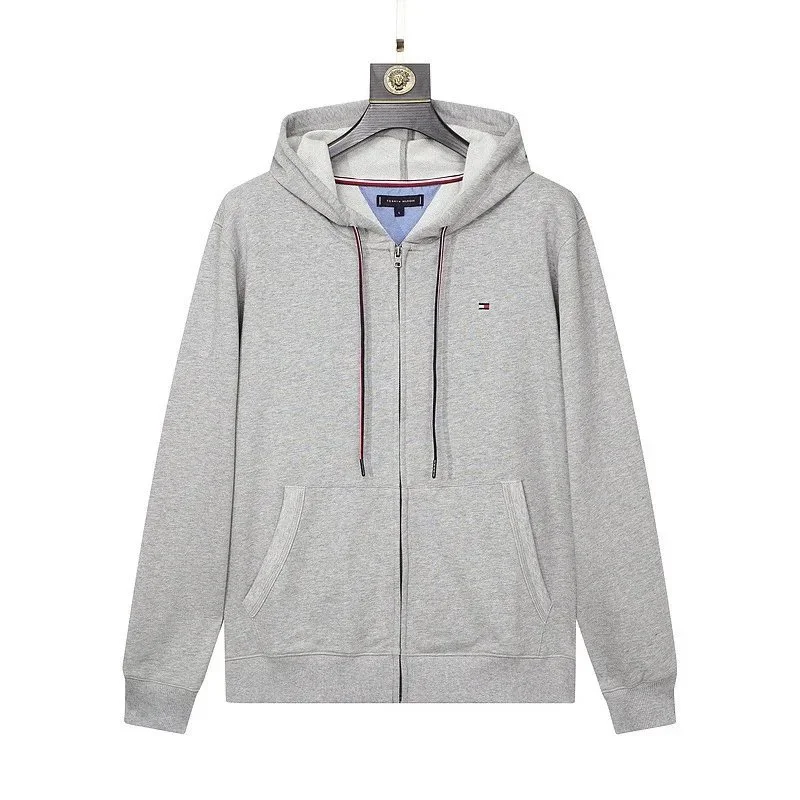 Tommy Hilfiger Tommy Hilfiger Grey Classic Logo Hoodie Grey - 1