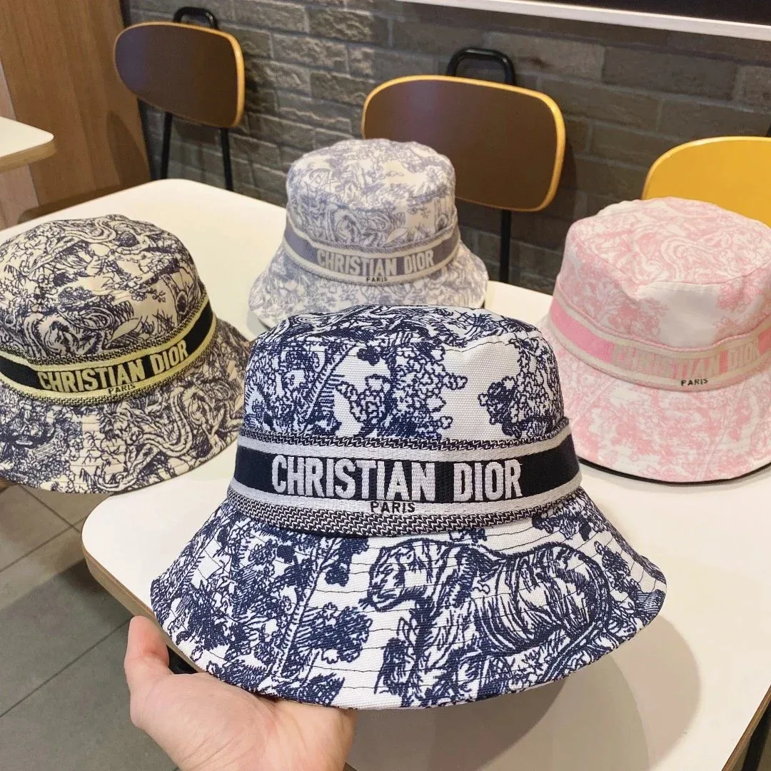 Dior Christian Dior Toile de Jouy Bucket Hat Navy Navy - 1