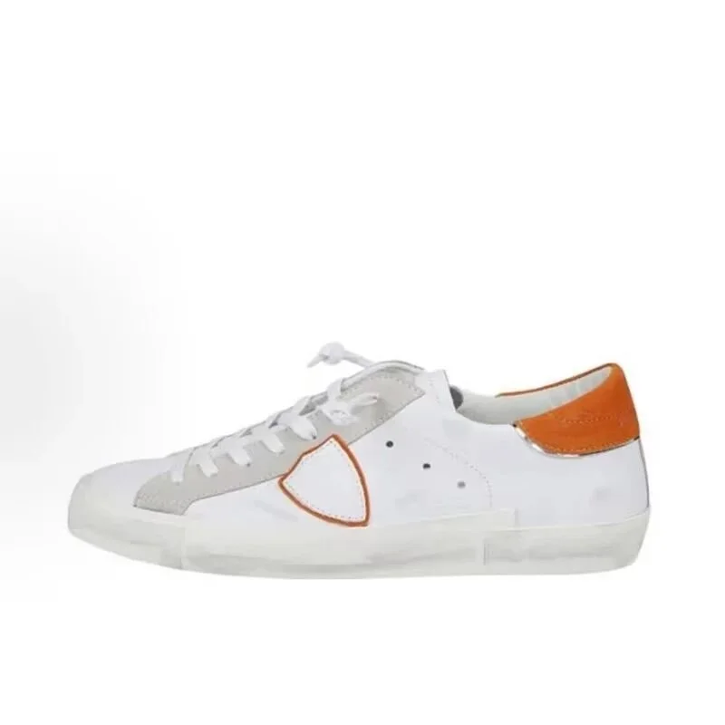 Philippe Model Super Philippe White/Orange Sneakers