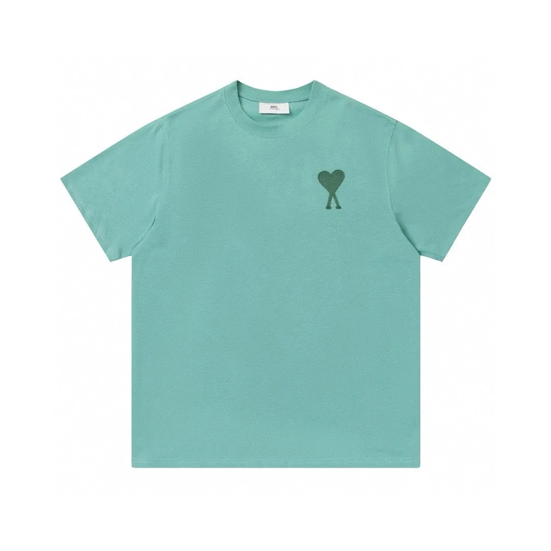 Amiri Amiri Heart Logo T-Shirt Mint Green A0001 Women's Top Green - 1
