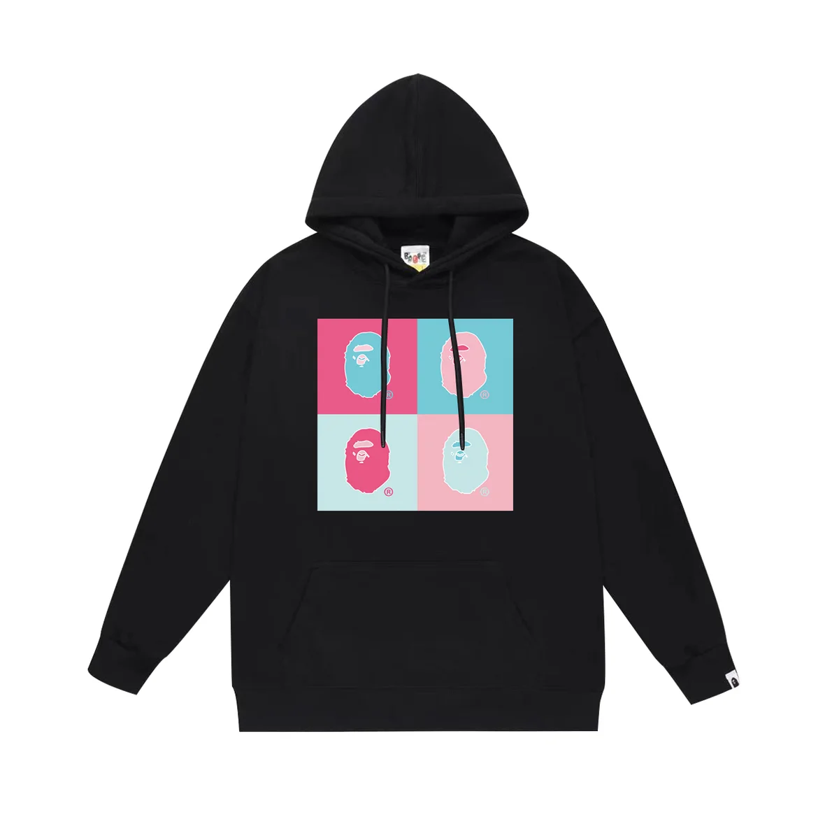 A Bathing Ape A Bathing Ape BAPE STA Black Pop Art Hoodie Black - 1