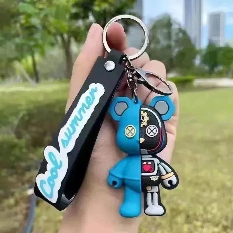 Bearbrick Keychain Blue & Black Keyring catalog image