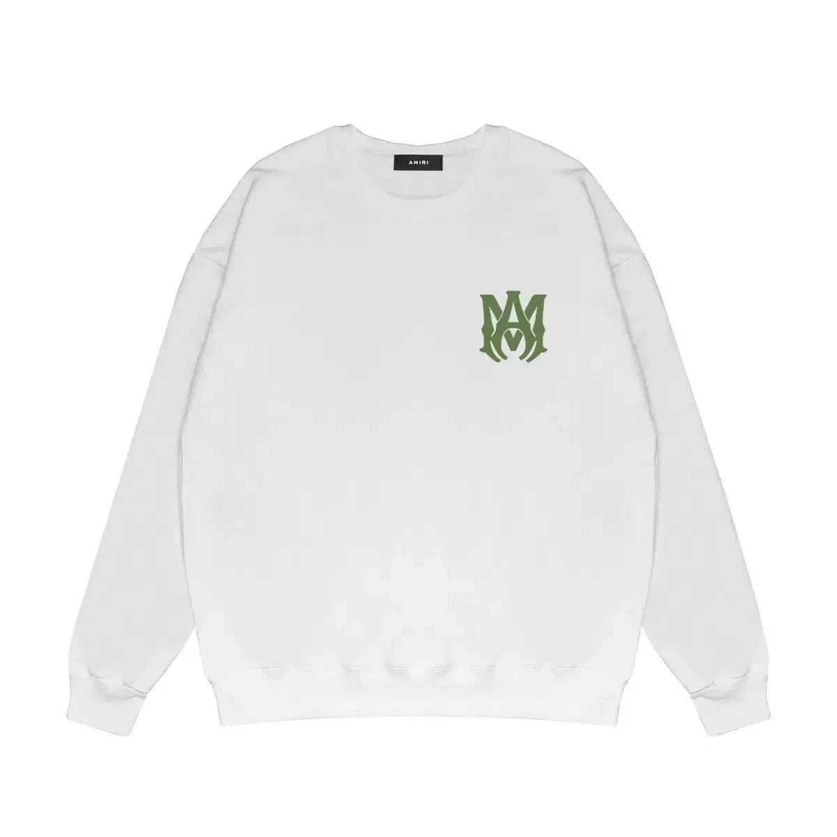 Amiri Amiri Monogram Logo Crewneck Sweatshirt White White - 1
