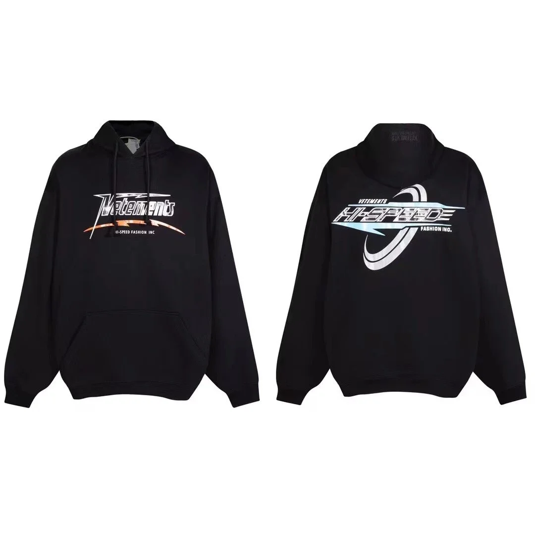 Vetements Vetements Hi-Speed Black Hoodie Black - 1