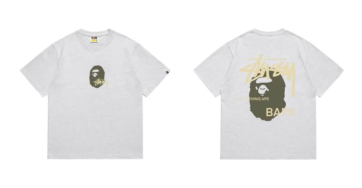 A Bathing Ape A Bathing Ape BAPE STA Grey T-Shirt Grey - 1
