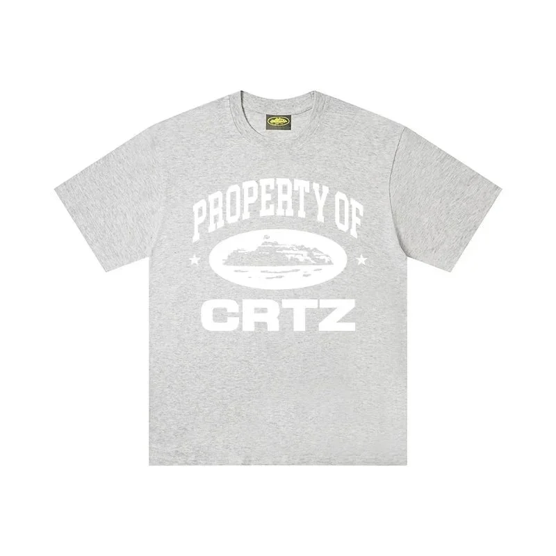 Corteiz CRTZ Property Of CRTZ Grey T-Shirt Grey - 1
