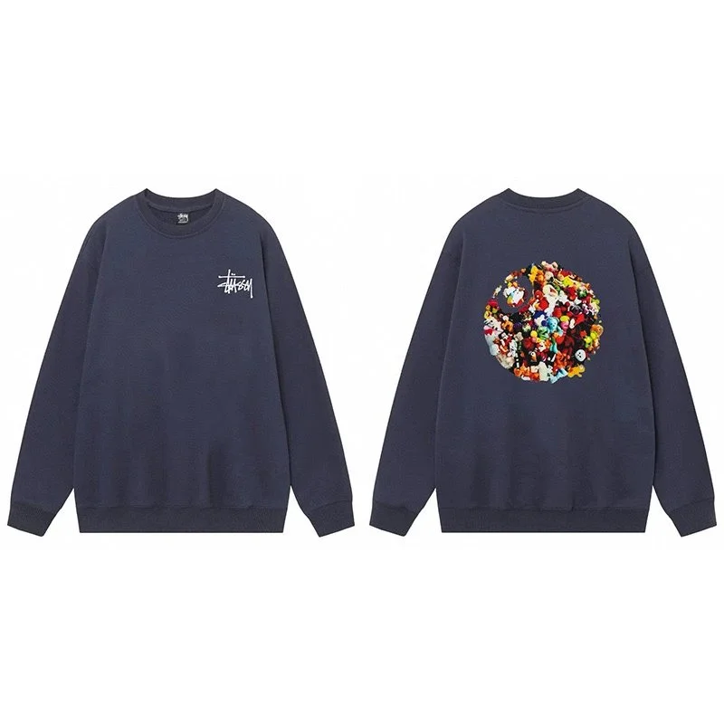 Stussy Stussy Stüssy Bear Sweatshirt Navy Navy - 1