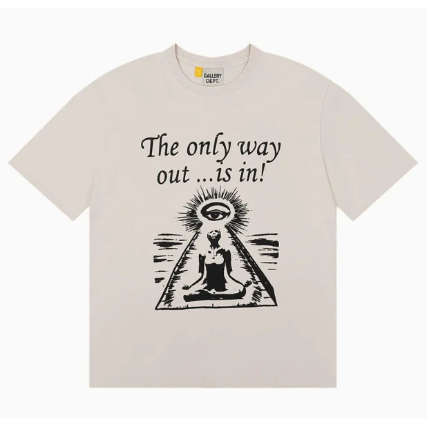 Gallery Dept. Gallery Dept. The Only Way Out is In T-Shirt Cream - 1
