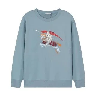 Maison Mihara Yasuhiro Maison Mihara Yasuhiro MMY Blakey Blue Graphic Sweatshirt Blue - 1