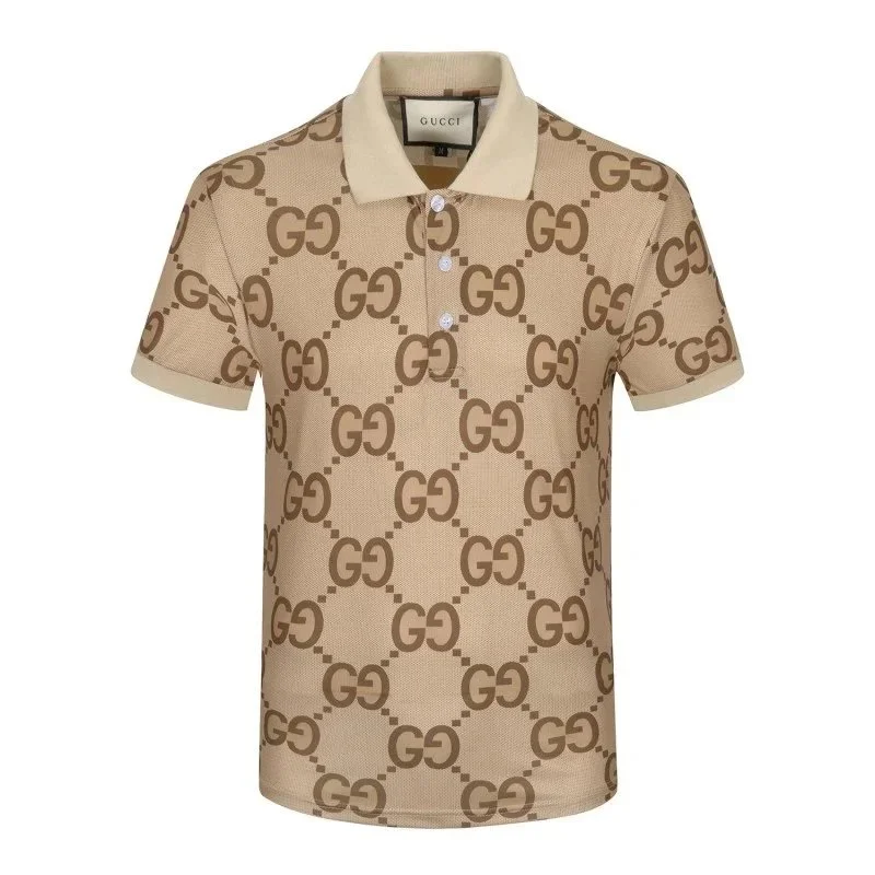 Gucci Gucci GG Monogram Polo Shirt Beige Beige - 1