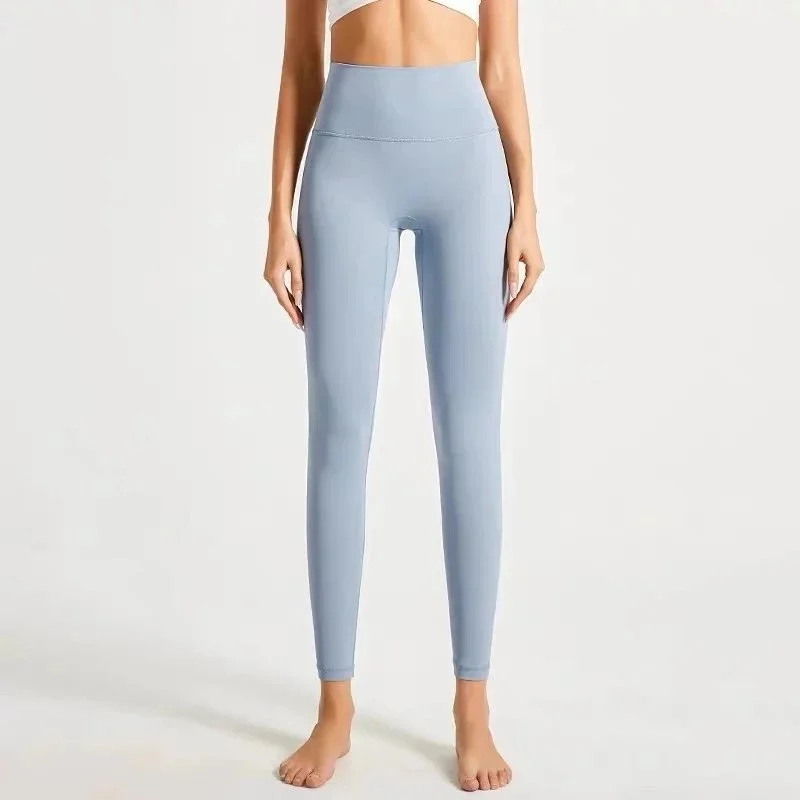 Other Light Blue Grey Yoga Leggings Fitness Pants Grey - 1