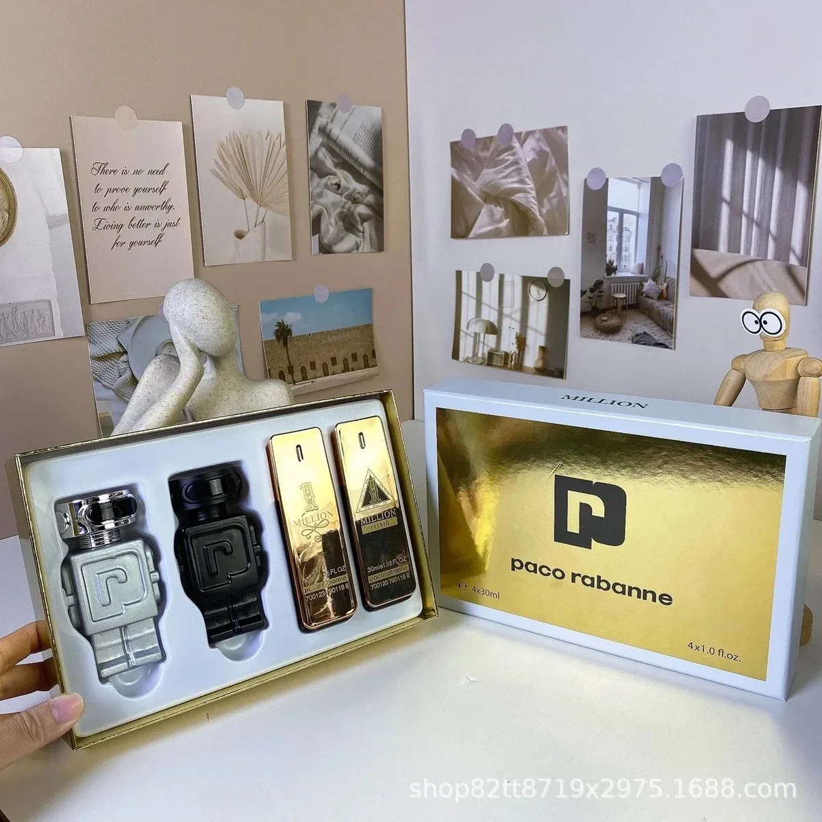 Paco Rabanne Paco Rabanne Million Robot Million 4-Piece 30ml Set Gold - 1