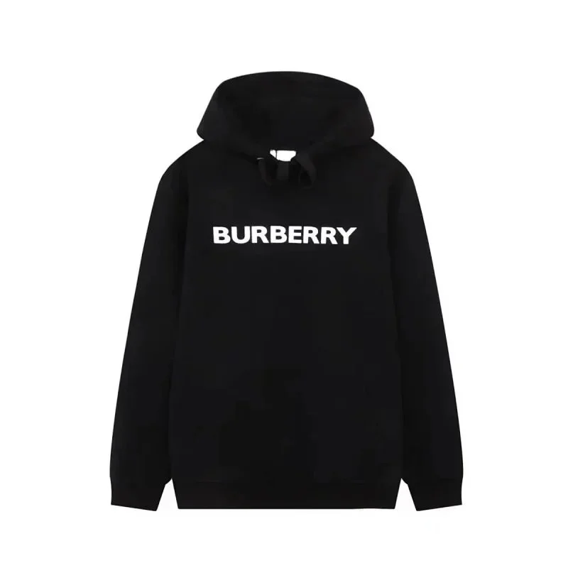 Burberry Burberry Black Logo Hoodie Sweatshirt Black - 1