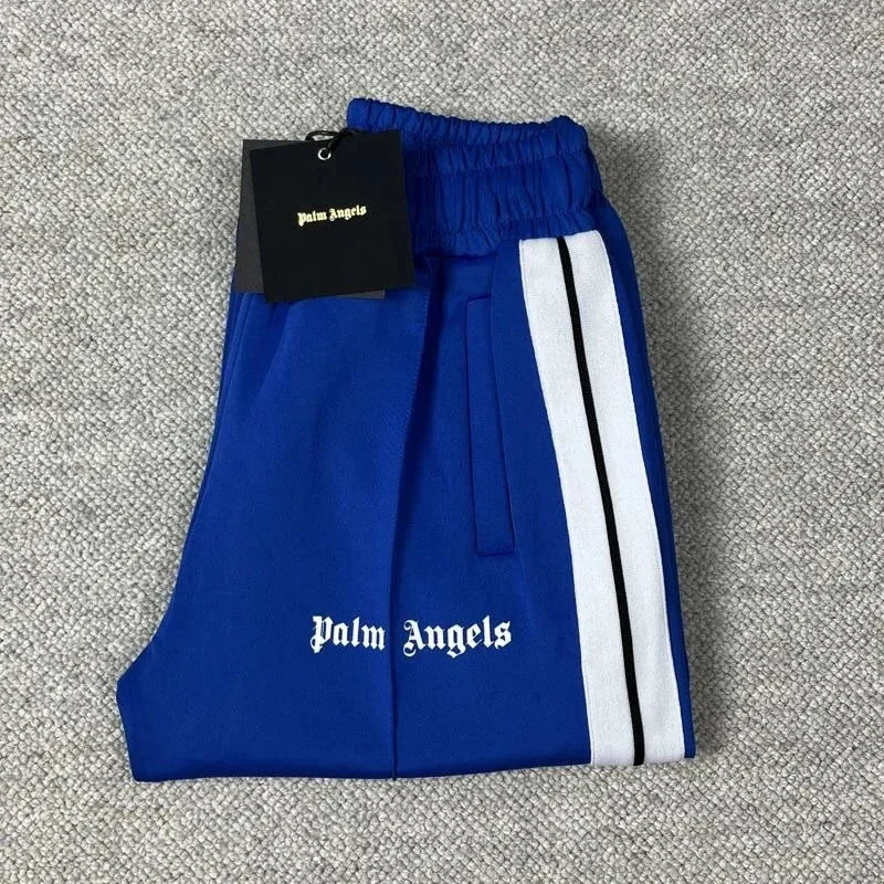 Palm Angels Palm Angels Track Blue/White Stripe Track Pants Blue - 1
