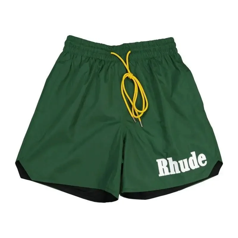 Rhude Rhude Forest Green Drawstring Shorts Green - 1