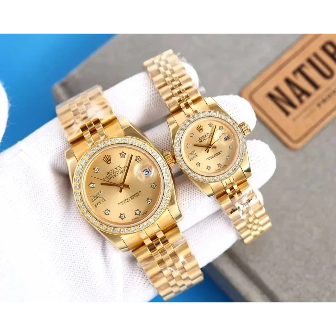 Rolex Rolex Datejust Yellow Gold Diamond Bezel Watch Gold - 1