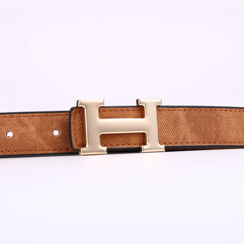 Hermès Hermès H Brown Leather Belt Brown