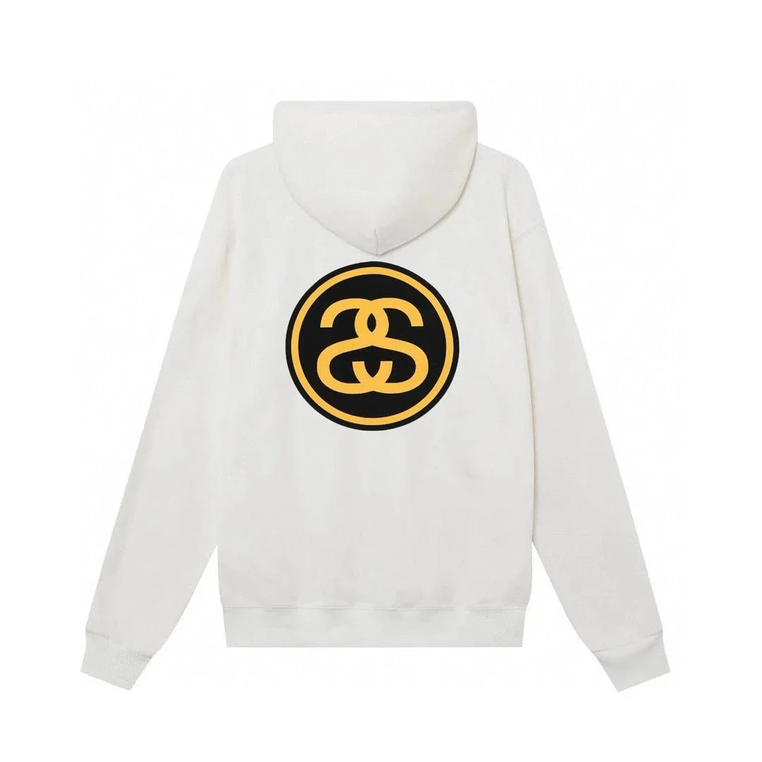 Stussy Stussy Stüssy Bear Hoodie White/Gold White - 1