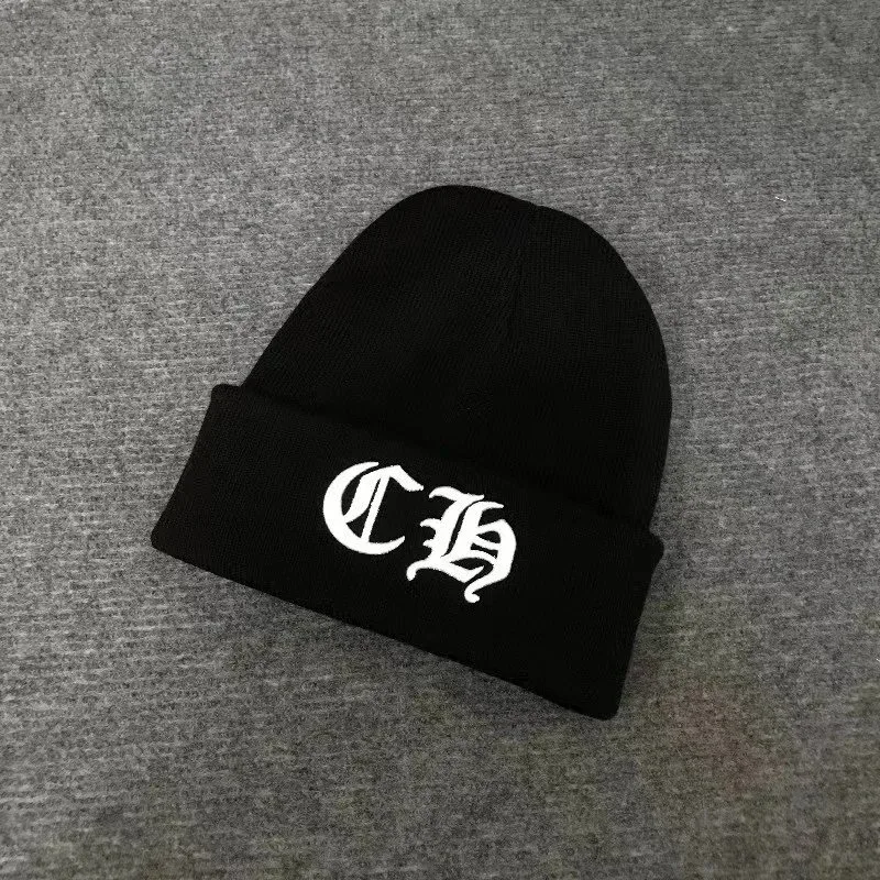 Chrome Hearts Chrome Hearts CH Black Large CH Beanie Black