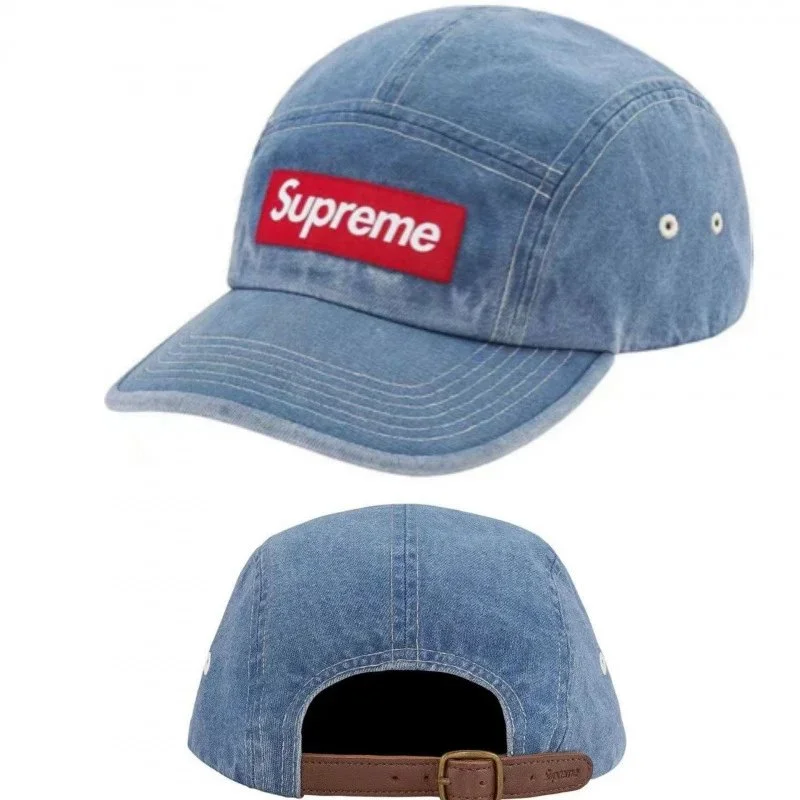 Supreme Supreme Box Logo Denim Blue Cap Blue