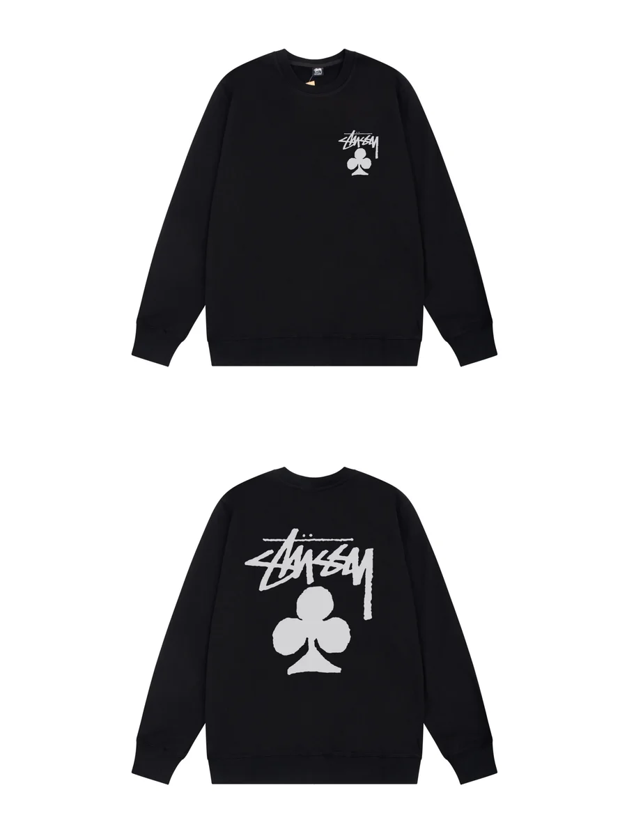 Stussy Stussy Stüssy Club Logo Black Sweatshirt Black - 1