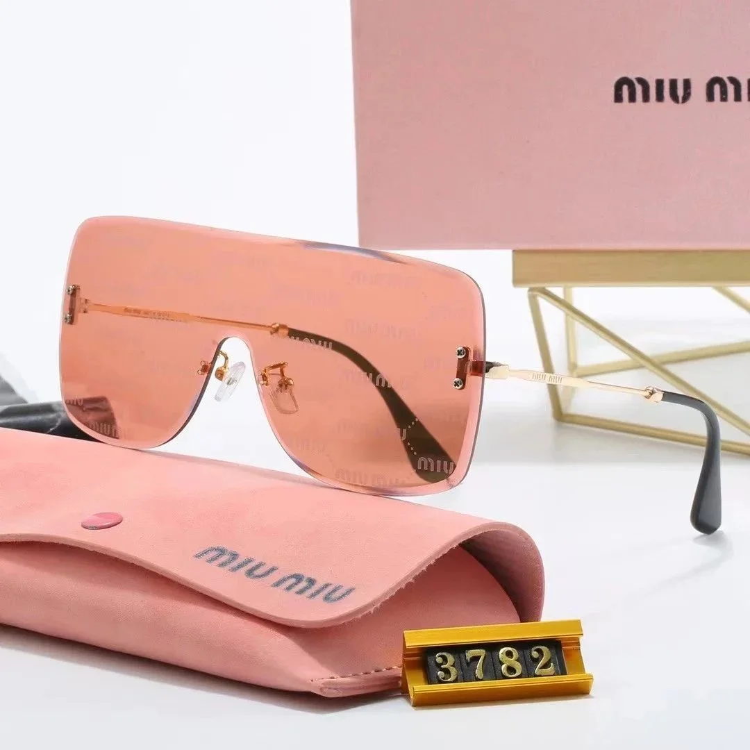 Miu Miu Miu Miu 3782 Pink Shield Sunglasses Pink - 1