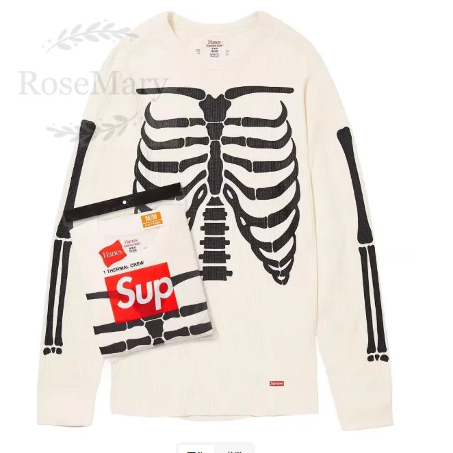 Supreme Supreme Skeleton Thermal Crew Cream Cream - 1