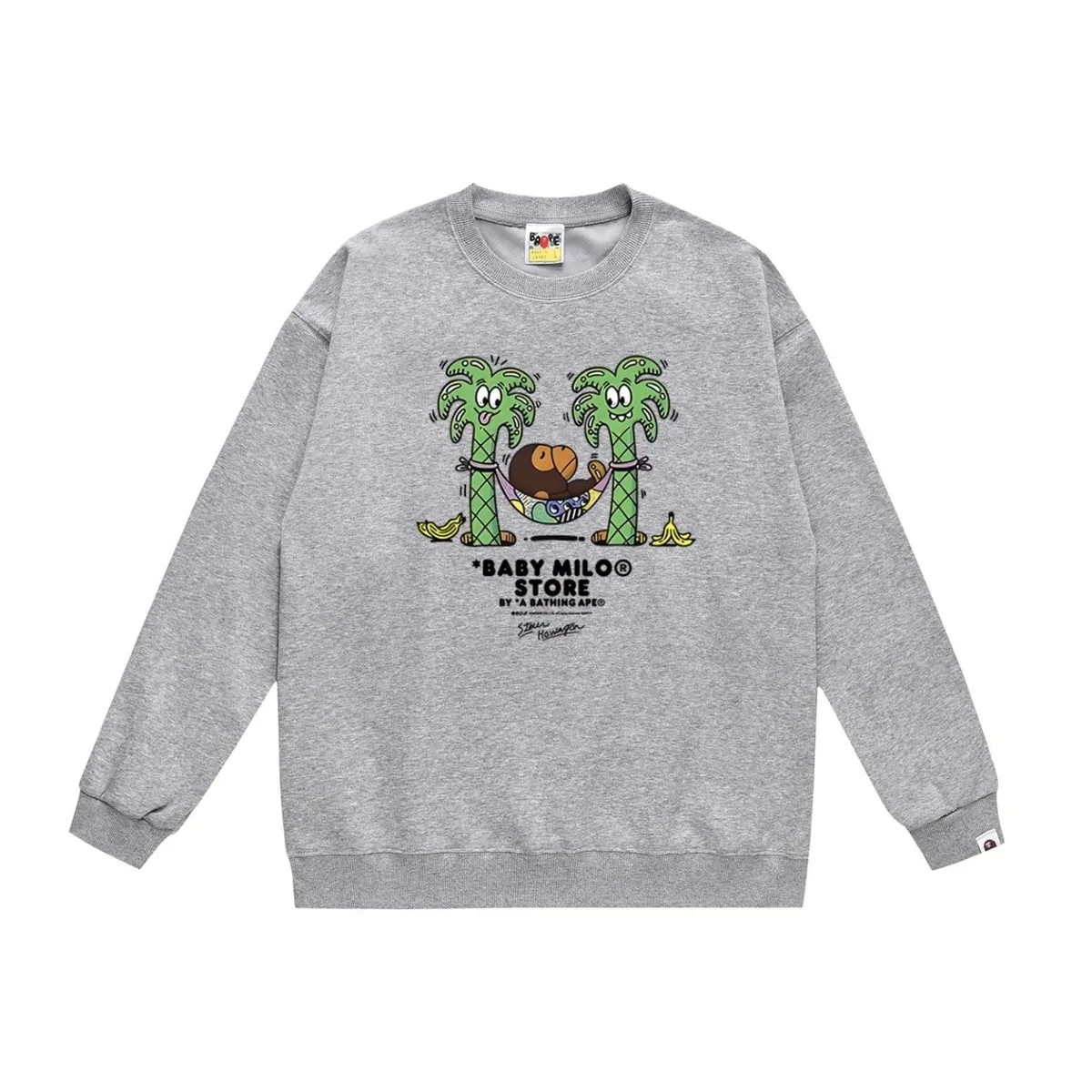 A Bathing Ape A Bathing Ape Baby Milo Store Grey Sweatshirt Grey - 1